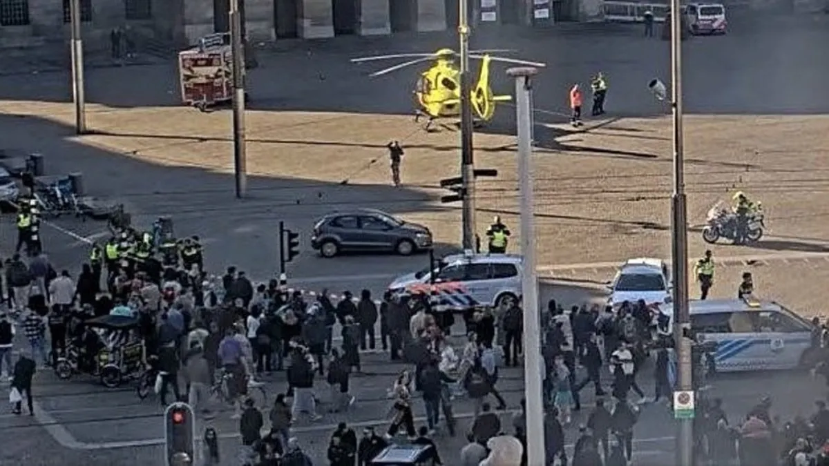 Amsterdam'da bıçaklı saldırı: 4 kişi yaralandı