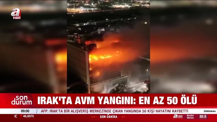 SON DAKİKA: Irak'ta AVM'de yangın! 50 kişi hayatını kaybetti | Video
