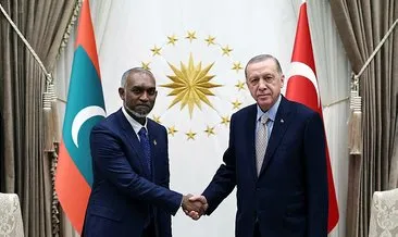 Başkan Erdoğan, Maldivler Cumhurbaşkanı Muizzu ile görüştü