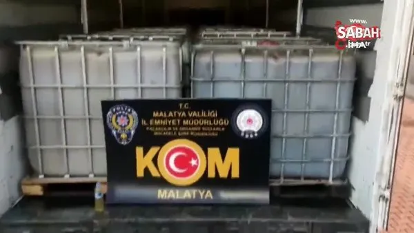 Malatya’da 25 bin litre kaçak akaryakıt ele geçirildi | Video