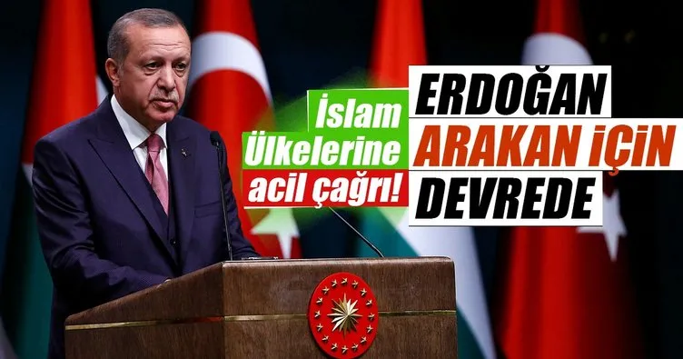 Cumhurbaşkanı Erdoğan’dan islam ülkelerine Myanmar mesajı!