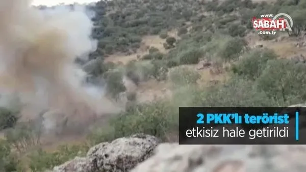 Mardin'de 2 PKK’lı terörist etkisiz hale getirilme anı kamerada