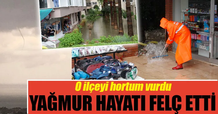 Hortum ve yağmur hayatı felç etti