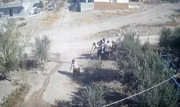 Şanlıurfa'da darp edilen kocasını taş atarak kurtardı: O canilerin acımasız dayağı kameraya yansıdı! #sanliurfa