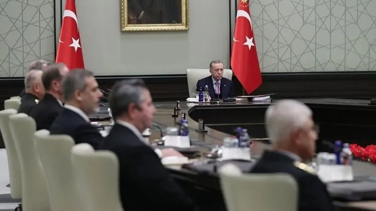 Le président Erdoğan a dirigé la réunion du Conseil de sécurité nationale
