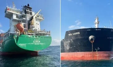 İstanbul açıklarında iki gemi çarpıştı!