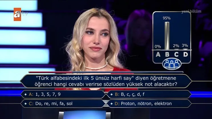Kim Milyoner Olmak İster’de seyirciler yarışmacıyı ipten aldı! İşte Milyoner’e damga vuran o soru!