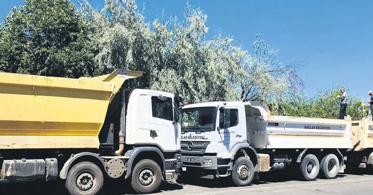 DEM’li belediyeden kamyon duvarı