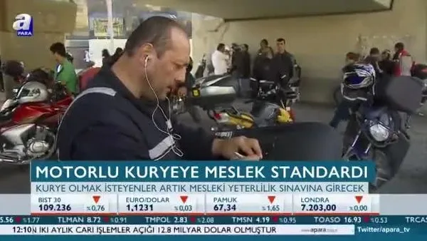 Motorlu kuryeye meslek standardı