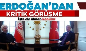Başkan Erdoğan İran Cumhurbaşkanı ile görüştü