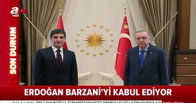 Son dakika: Cumhurbaşkanı Erdoğan IKBY Başkanı Barzani’yi kabul etti | Video