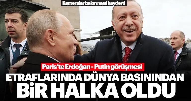 Son dakika: Başkan Erdoğan Fransa'da Putin ile bir araya geldi