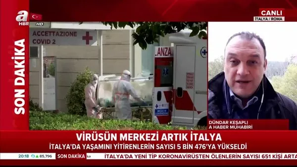 İtalya'da koronavirüsten 1 günde 651 kişi öldü | Video