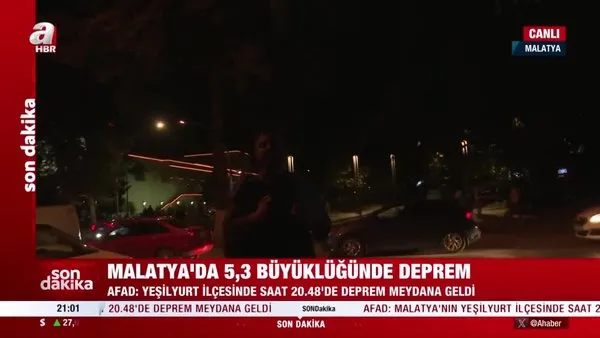 SON DAKİKA DEPREM | Malatya'da 5.3 büyüklüğünde deprem! AFAD ve Kandilli peş peşe duyurdu | Video