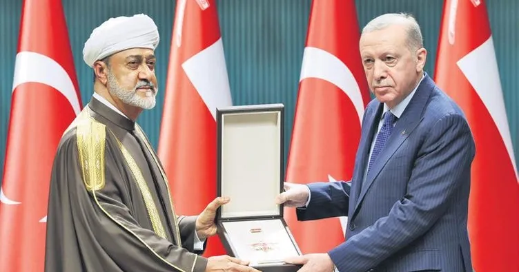 Erdoğan Umman Sultanı ile görüştü