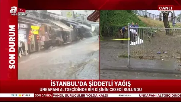 İstanbul Unkapanı alt geçidinde bir kişinin cansız bedeni bulundu