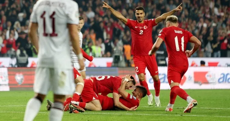 Yunus Akgün’ün Letonya maçında attığı gol haftanın golü seçildi