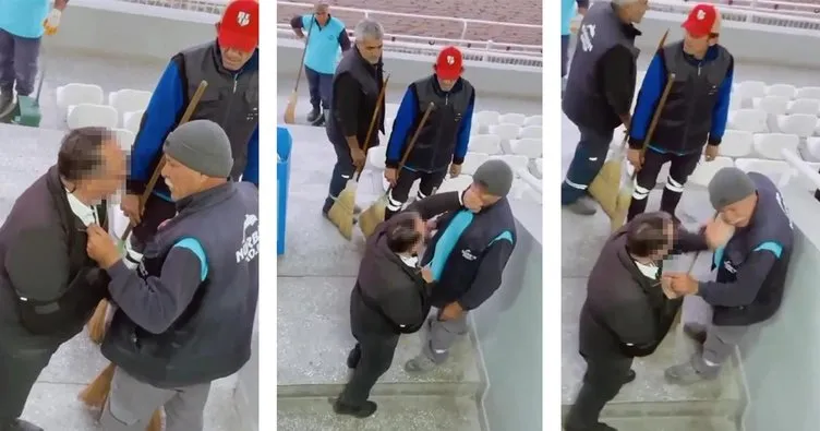 Yer İzmir: Temizlik görevlisine tokatlı saldırı!