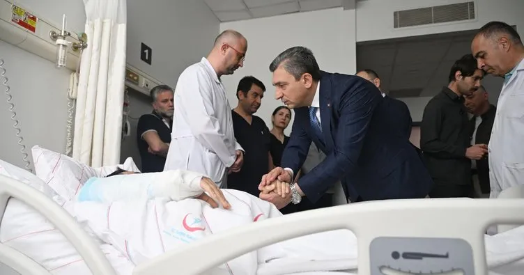 Vali Şahin’den teleferik kazasında yaralananlara ziyaret