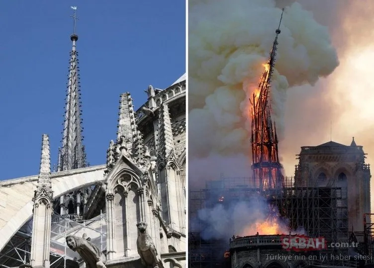 Notre-Dame Katedrali’nde yangın! Tarihi katedral alevlere böyle teslim oldu