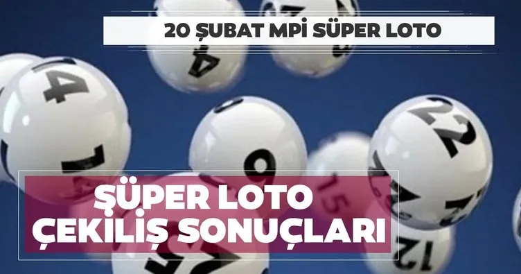 MPİ duyurdu: Süper Loto çekiliş sonuçları açıklandı! Milli Piyango İdaresi ile Süper Loto sonuçları sorgula!