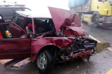Zigana Tüneli çıkışında feci kaza: 2 ölü, 1 yaralı