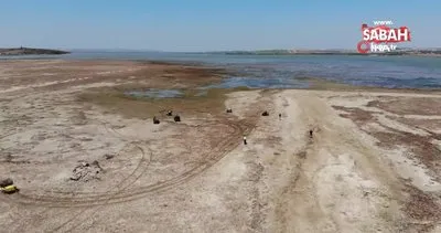 Büyükçekmece Gölü’nde sular çekilince alan ATV Motorcularına kaldı | Video