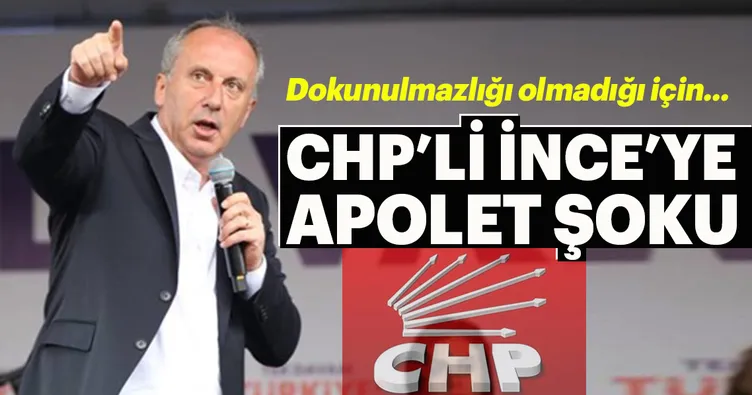 CHP’li Muharrem İnce’ye apolet şoku