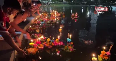 Tayland’da Yüzen Fener Festivali renkli görüntüler oluşturdu | Video