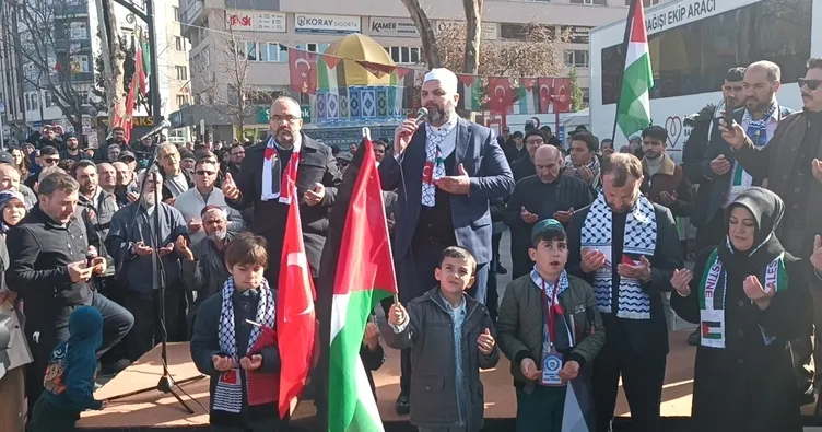 Kütahya’da İsrail protestosu düzenlendi!