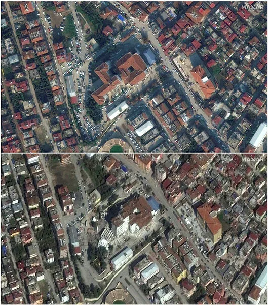 3-4 metre kayan levha uydudan böyle görüntülendi: 'Dünyanın yüzeyinde fay hattı kopması'