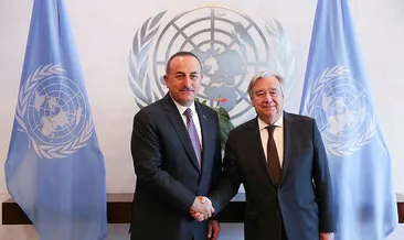 Çavuşoğlu, Guterres ile görüştü