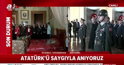 Cumhurbaşkanı Erdoğan, Anıtkabir’de saygı duruşunda bulundu