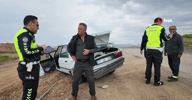 Kırıkkale’de iki otomobil çarpıştı: 2 yaralı