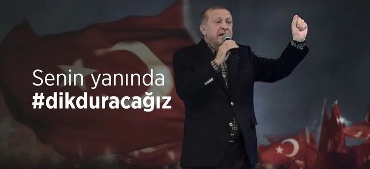 Cumhurbaşkanı Erdoğan'a dev destek! Senin yanında dik duracağız