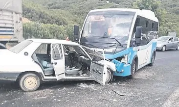 Manisa’da yollar kan gölüne döndü