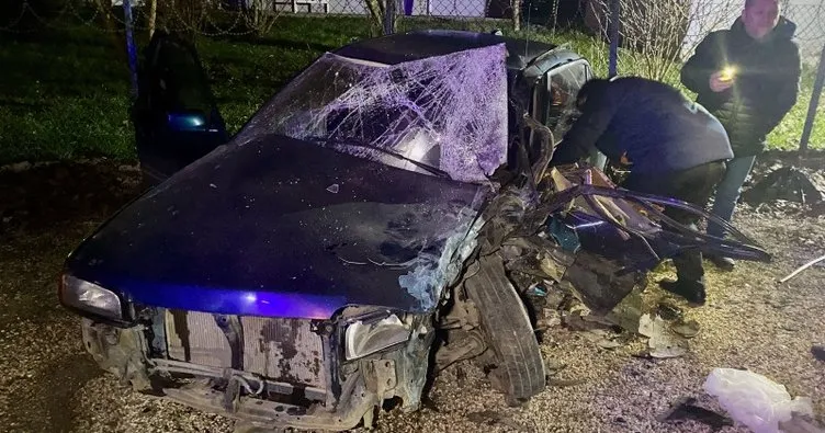 Düzce’de feci kaza! İki otomobil çarpıştı: 4 kişi yaralandı