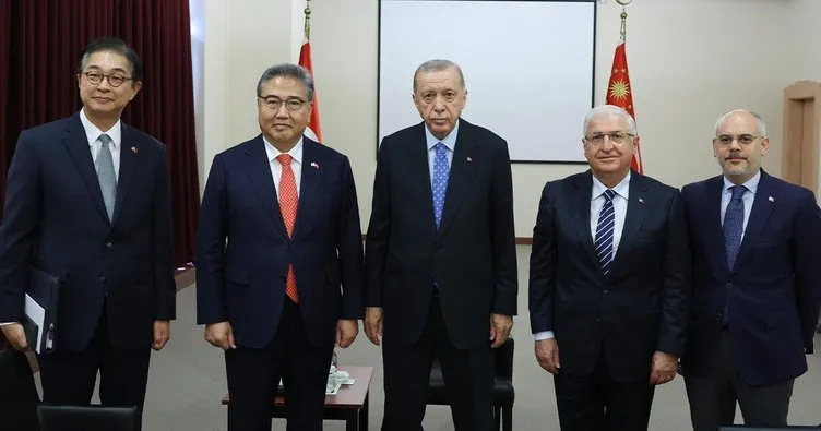 Başkan Erdoğan Kore Dışişleri Bakanı Jin ile görüştü