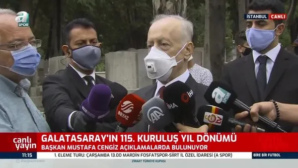 Galatasaray Başkanı Mustafa Cengiz: Camia olarak devletimizin yanındayız