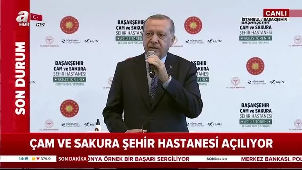 Cumhurbaşkanı Erdoğan, Çam ve Sakura Hastanesi açılış kurdelesini kesti | Video