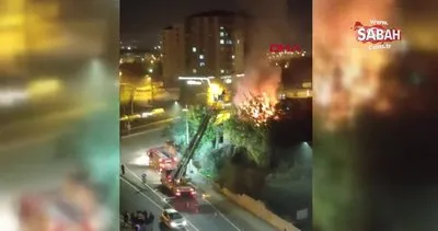 Kayseri’de 2 katlı evin çatısında yangın | Video