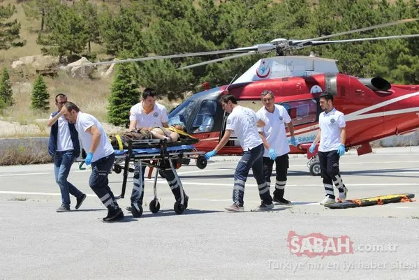 Yaylada yaralanan adamın imdadına bakın ne yetişti?