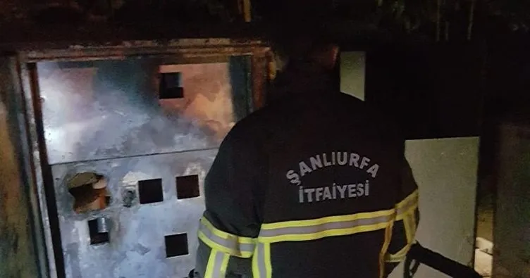 Şanlıurfa'da trafo yangını