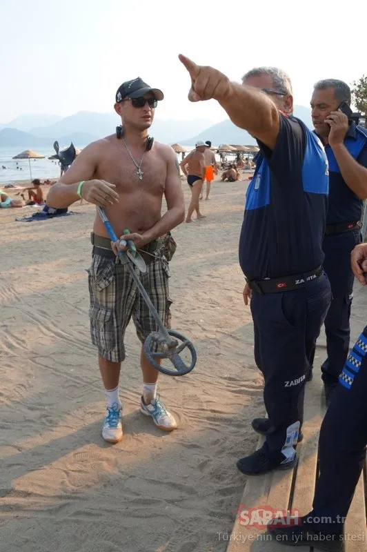 Marmaris'te halk plajında şoke eden olay! Turistin savunması şaşırttı...