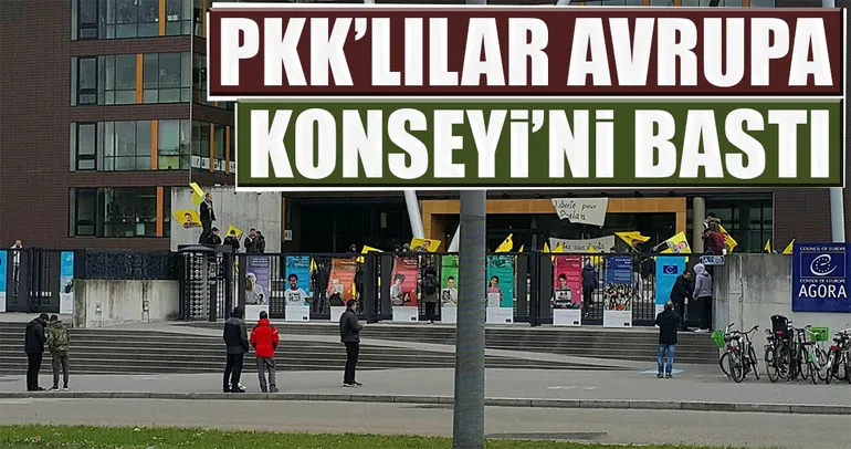 PKK’lılar Avrupa Konseyi’ni bastı