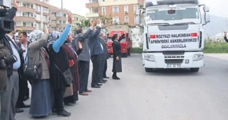 Bozyazı’dan Afrin’e 20 ton muz gönderildi