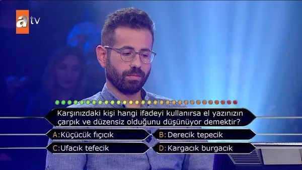 Kim Milyoner Olmak İster? 651. bölüm soruları ve cevapları
