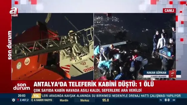 Antalya'da teleferik faciası: 1 ölü, 7 yaralı!
