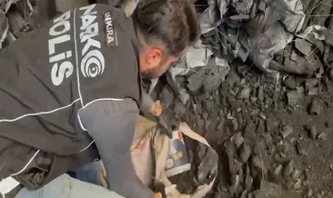 Ankara’da operasyon: Kömür yüklü TIR’da 1,5 kilo esrar ele geçirildi