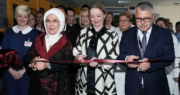Emine Erdoğan Bosna Hersek’te TİKA’nın yaptırdığı Hematoloji Bölümü’nü açtı